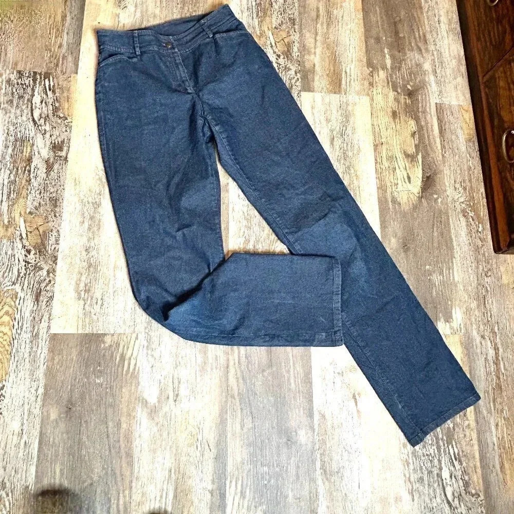 Eileen Fisher High Waist Denim Jeans For Tall Women Size Small
